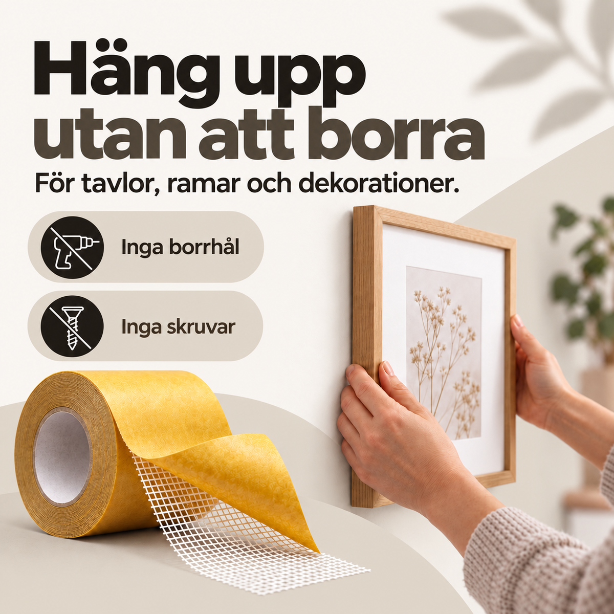 Nollhål Monteringstejp